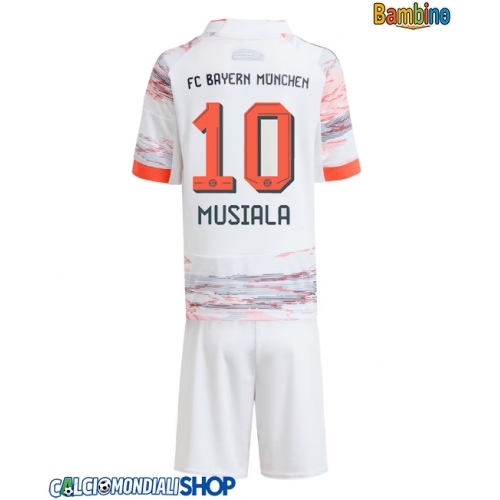 Maglie da calcio Bayern Munich Jamal Musiala #10 Seconda Maglia Bambino 2025-26 Manica Corta + Pantaloni corti)